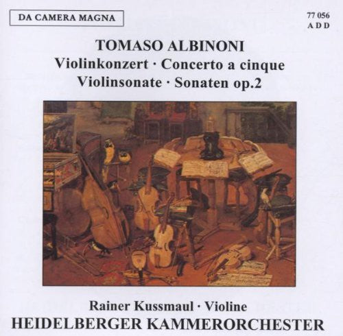 the album cover for Albinoni / Kussmaul / Heidelberg - Violin Cons
