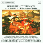 the album cover for Telemann / Lucke - Les Plaisirs-Konzertante Werke