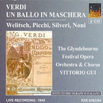 the album cover for Vittorio Gui - Verdi, G.: Un Ballo In Maschera [Opera] (1949)