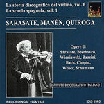 the album cover for J Bach S / Manen / Quiroga - Violin Music