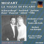 the album cover for Herbert von Karajan - Mozart, W.a.: The Marriage Of Figaro [Opera] (Karajan) (1954)