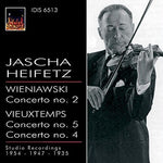 the album cover for Jascha Heifetz - Violin Con