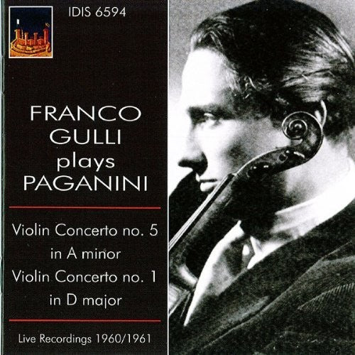 the album cover for Franco Gulli - Franco Gulli Plays Paganini