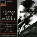 the album cover for Franco Gulli - Franco Gulli Plays Paganini