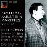 the album cover for NATHAN MILSTEIN - Nathan Milstein Rarities