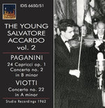 the album cover for Salvatore Accardo - Young Salvatore Accardo