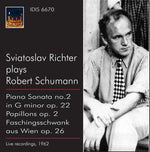 the album cover for Schumann / Richter - Sviatoslav Richter Plays Robert