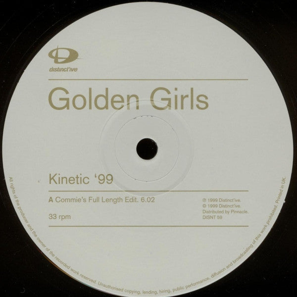 Golden Girls : Kinetic '99 (12")