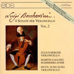the album cover for Boccherini / Julius Berger / Galling,Martin - Cello Sonatas: #6 in a; #9 in F; #10 in C Min, Etc