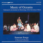 the album cover for Richard M. Moyle - Music of Oceania: Samoan Songs / Various