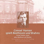 the album cover for Beethoven / Brahms / Hansen - Hamburger Kopfe: Conrad Hansen Plays