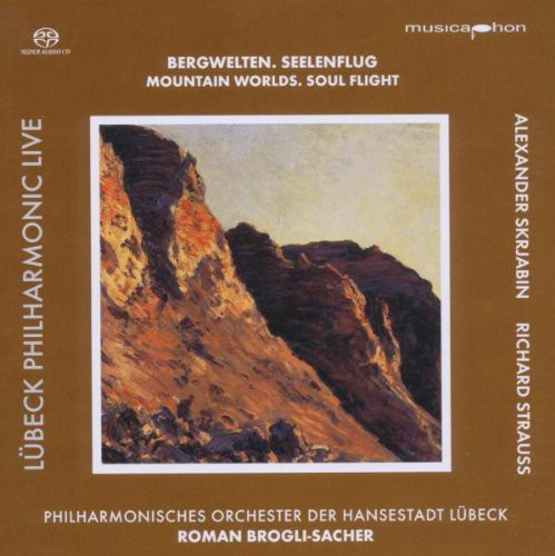 the album cover for Roman Brogli-Sacher - Mountain Worlds: Soul Flight
