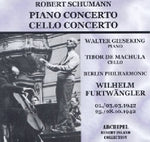 the album cover for Schumann / Furtwangler - Klavierkonzert / w. Gieseking