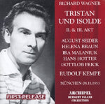 the album cover for Wagner / Kempe - Tristan & Isolde: Akt 2 & 3 S