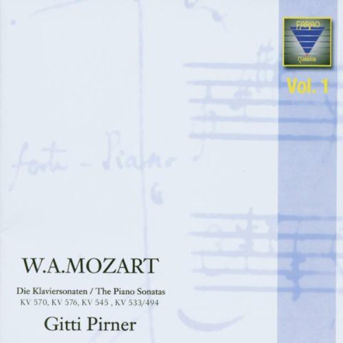 the album cover for Mozart / Pirner - Complete Pno Sons 1