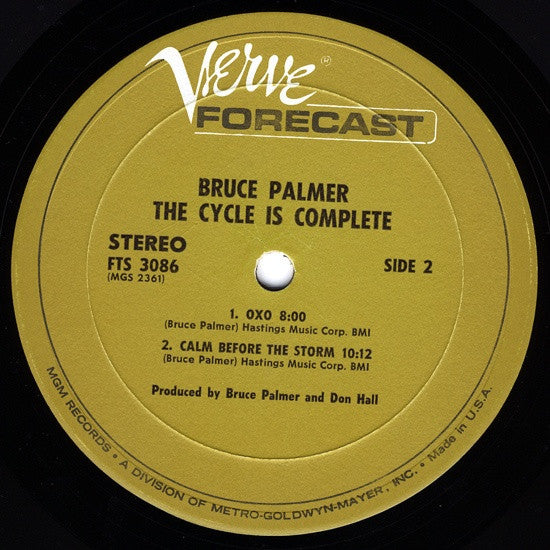 Bruce Palmer : The Cycle Is Complete (LP, Album, Gat)