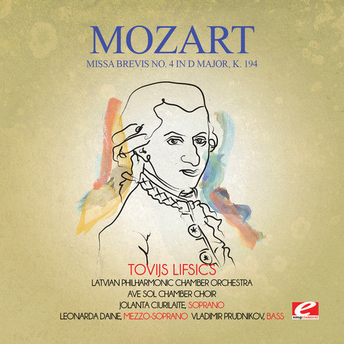 the album cover for Mozart - Missa Brevis No. 4 in D Major K. 194