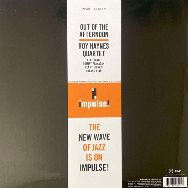 Roy Haynes Quartet : Out Of The Afternoon (LP, Album, RE, RM, 180)