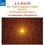 the album cover for J Bach S / Beausejour - Well-Tempered Clavier Book 2