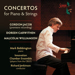 the album cover for Mark Bebbington / Jenkinson - Concertos for Piano & Strings