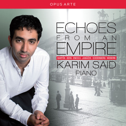the album cover for Berg / Bartok / Janacek / Webern / Enescu - Echoes from An Empire