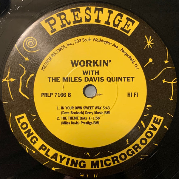 The Miles Davis Quintet : Workin' With The Miles Davis Quintet (2x12", Album, Ltd, RE, RM)
