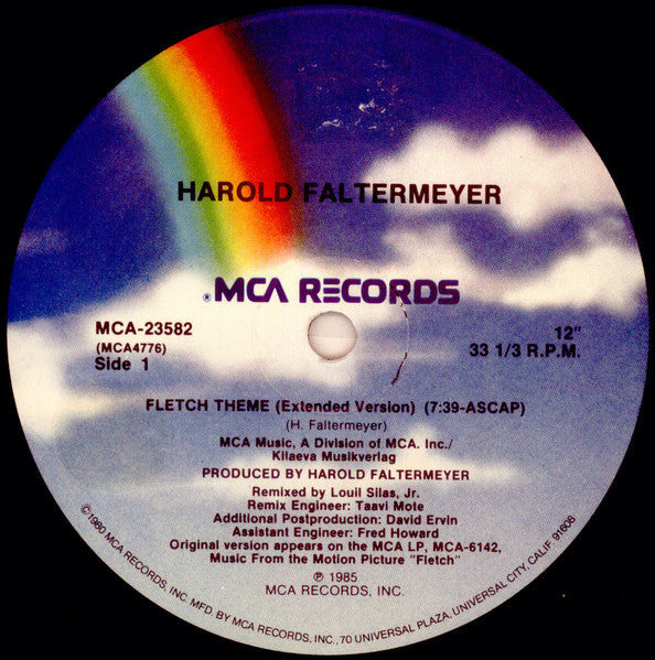 Harold Faltermeyer : Fletch Theme (12", Pin)