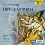 the album cover for Telemann / Mertens / Vitzthum / Feuersinger - Festive Cantatas