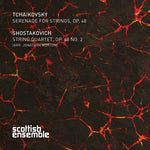 the album cover for Tchaikovsky / Shostakovich / Morton / Scottish Ens - Works for STRS