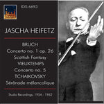 the album cover for Bruch / Vieuxtemps / Tchaikovsky / Heifetz - Concertos