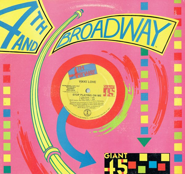 Vikki Love : Stop Playing On Me (12", Promo)