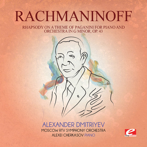 the album cover for Moscow RTV Symphony Orchestra - Rhapsody on Theme Paganini Piano & Orch G Min