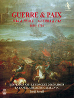 the album cover for Guerre & Paix / Jordi Savall - War & Peace 1614-1714