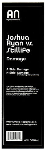 Joshua Ryan vs. Stillife : Damage (12")