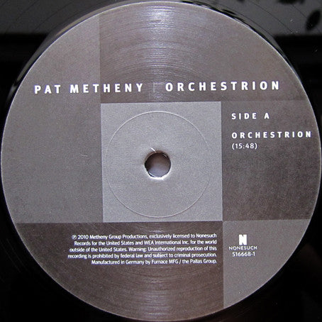 Pat Metheny : Orchestrion (2xLP + CD, Album)