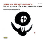 the album cover for Bach / Berger - 6 Cello Suites