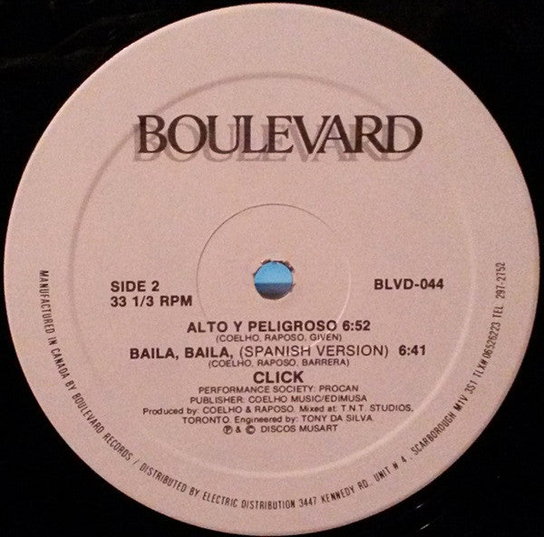 Click (2) : Duri Duri (Baila, Baila) (12")