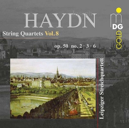 the album cover for Haydn / Leipzig String Quartet - String Quartets 8 (Op. 50 No. 2 & 3 & 6)