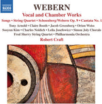 the album cover for Webern / Arnold / Philharmonia Orchestra / Craft - Vocal & Chamber Works