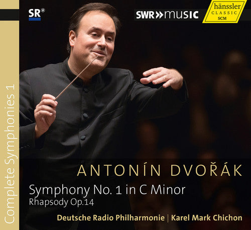 the album cover for Dvorak / German Radio Philharmonic Saarbruecken - Symphony No. 1 - Rhapsodie