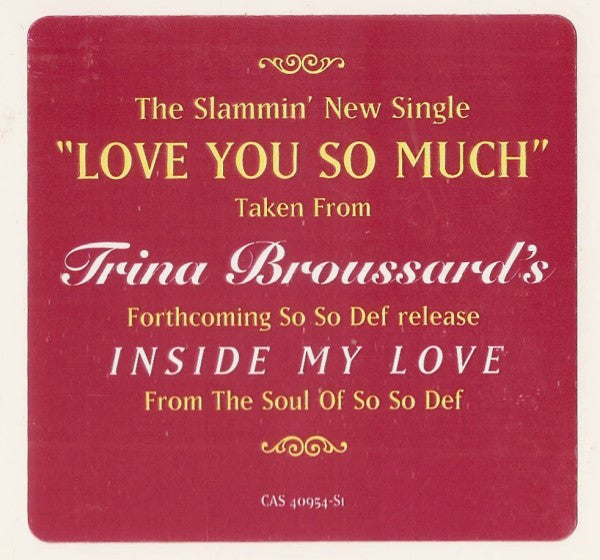 Trina Broussard : Love You So Much (12", Promo)