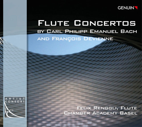 the album cover for Bach / Renggli / Chamber Academy Basel - Flute Concertos