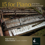 the album cover for Bashaw / Roger Admiral - 15 for Piano