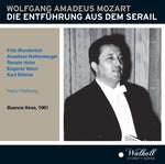 the album cover for Mozart / Wunderlich / Cologne Theatre Orchestra - Die Entfuhrung Aus Dem Serail