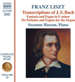 the album cover for Liszt / Suzanne Husson - Transcriptions of J.S. Bach