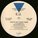 E.U. : Taste Of Your Love / Da Butt '89 (12", Promo)