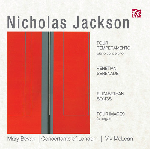 the album cover for Jackson / Mary Bevan / Concertante Of London - Chamber & Organ Music
