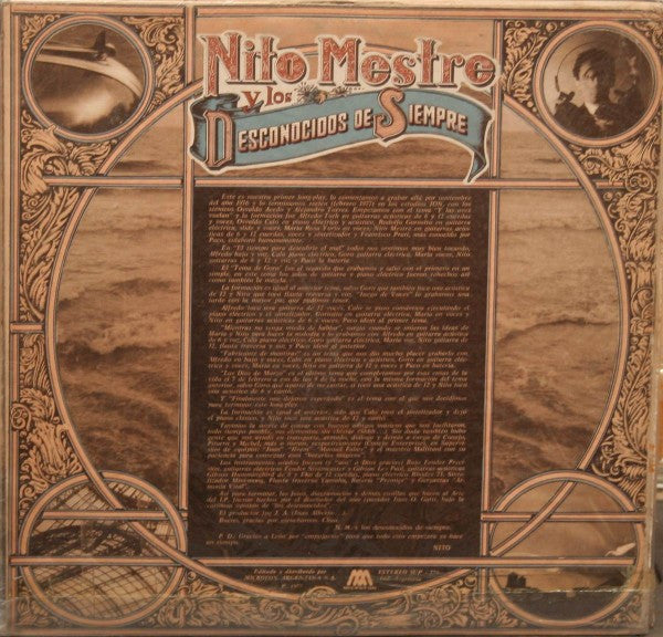 Nito Mestre Y Los Desconocidos De Siempre : Nito Mestre Y Los Desconocidos De Siempre (LP, Album)