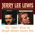 the album cover for Jerry Lee Lewis - Killer Rocks On/Boogie Woogie Country Man [Import]
