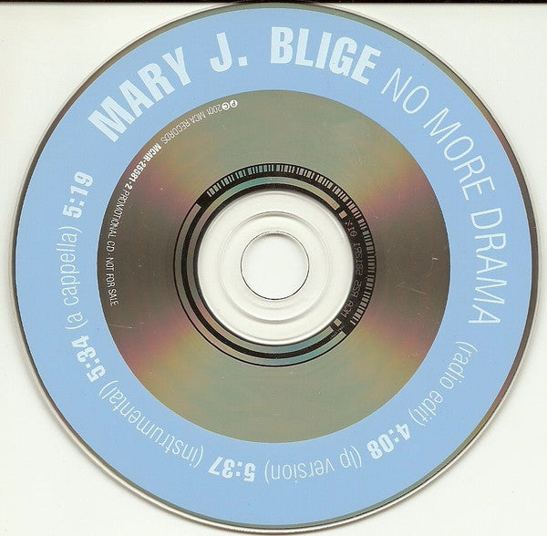 Mary J. Blige : No More Drama (CD, Single, Promo)